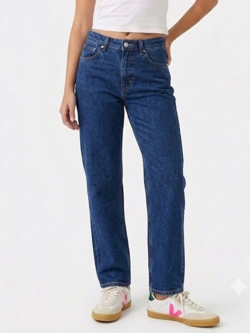 Abercrombie Curve Love High Rise 90s Relaxed Jeans Medium Wash Size 26/2